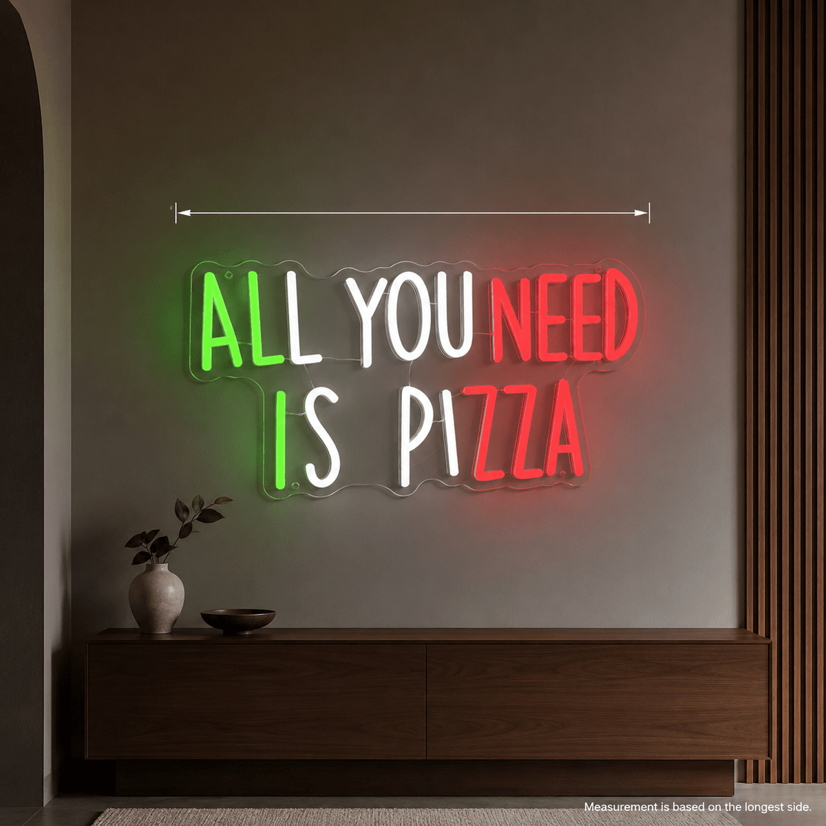 All You Need Is Pizza LED Neon Sign - Shineneon