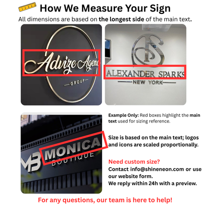 Export Operations Stainless Steel Metal 3d Sign