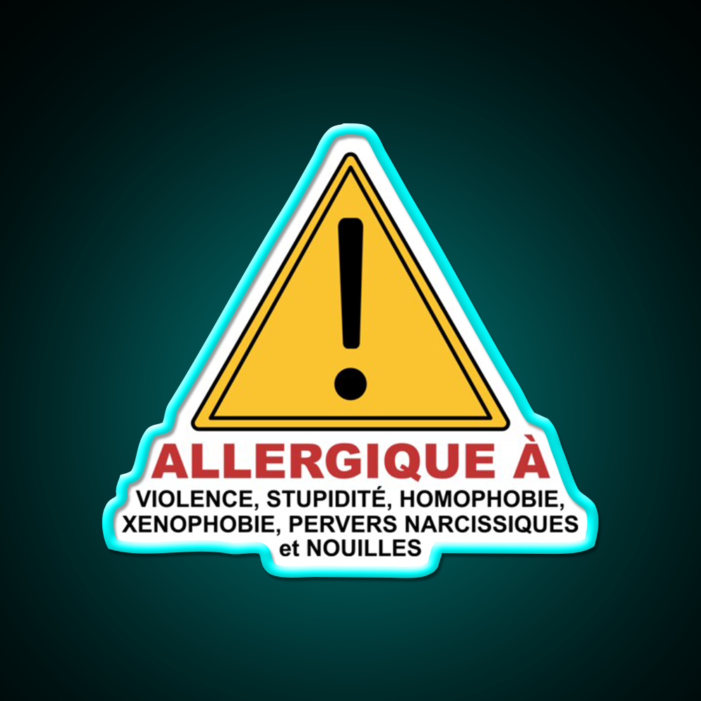 Allergic Man Cave Bar Led Neon Sign Rgb Color