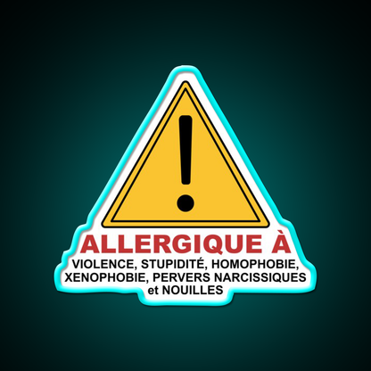 Allergic Man Cave Bar Led Neon Sign Rgb Color