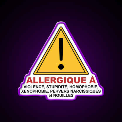 Allergic Man Cave Bar Led Neon Sign Rgb Color