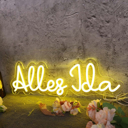 Alles Jda Yellow Led Neon Sign - Shineneon