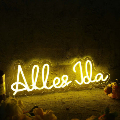 Alles Jda Yellow Led Neon Sign - Shineneon