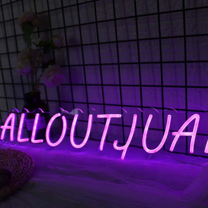 Alloutjuan Purple Led Neon Sign - Shineneon