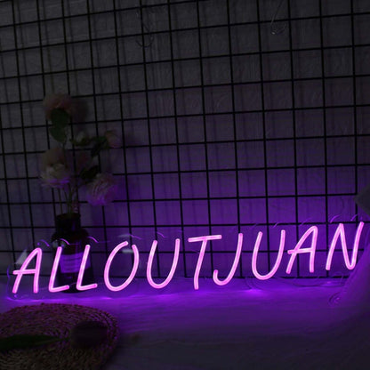Alloutjuan Purple Led Neon Sign - Shineneon
