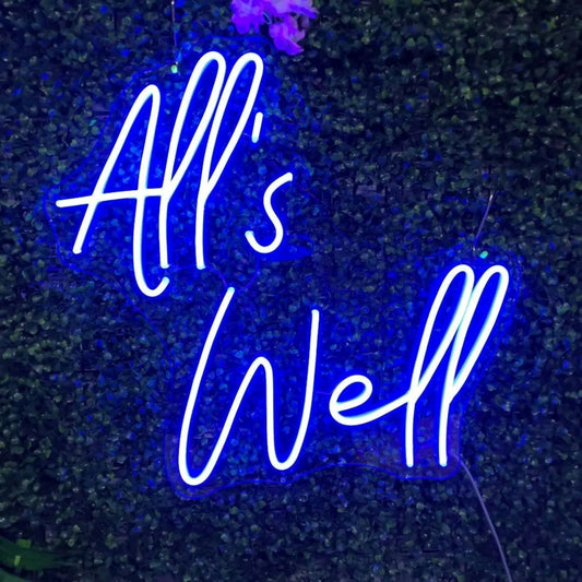 Alls Well Led Sign Business Neon Sign