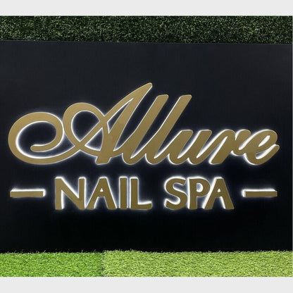 Allure Nail Spa 3D Backlit Channel Letters Led Light Sign - Shineneon