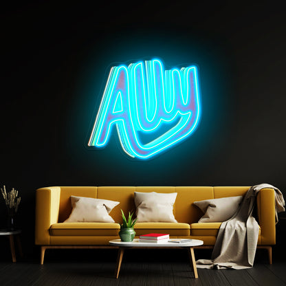 Ally Neon Signs Lettering