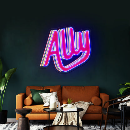 Ally Neon Signs Lettering