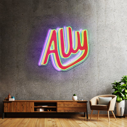 Ally Neon Signs Lettering