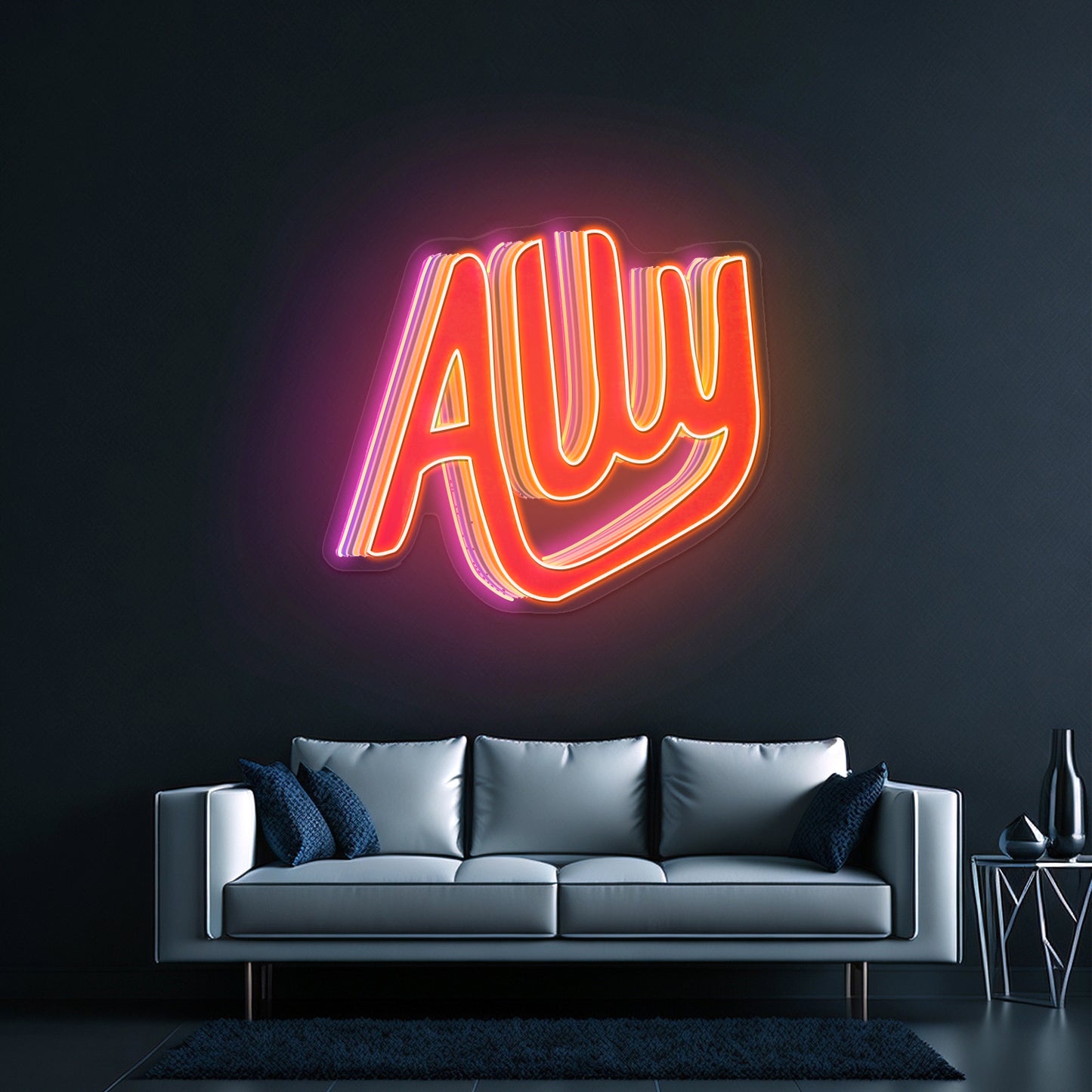 Ally Neon Signs Lettering