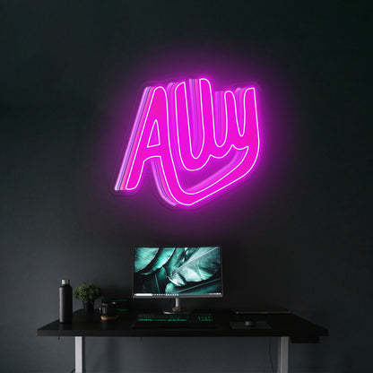 Ally Neon Signs Lettering