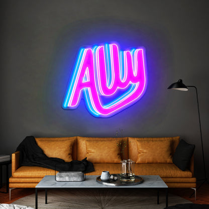 Ally Neon Signs Lettering