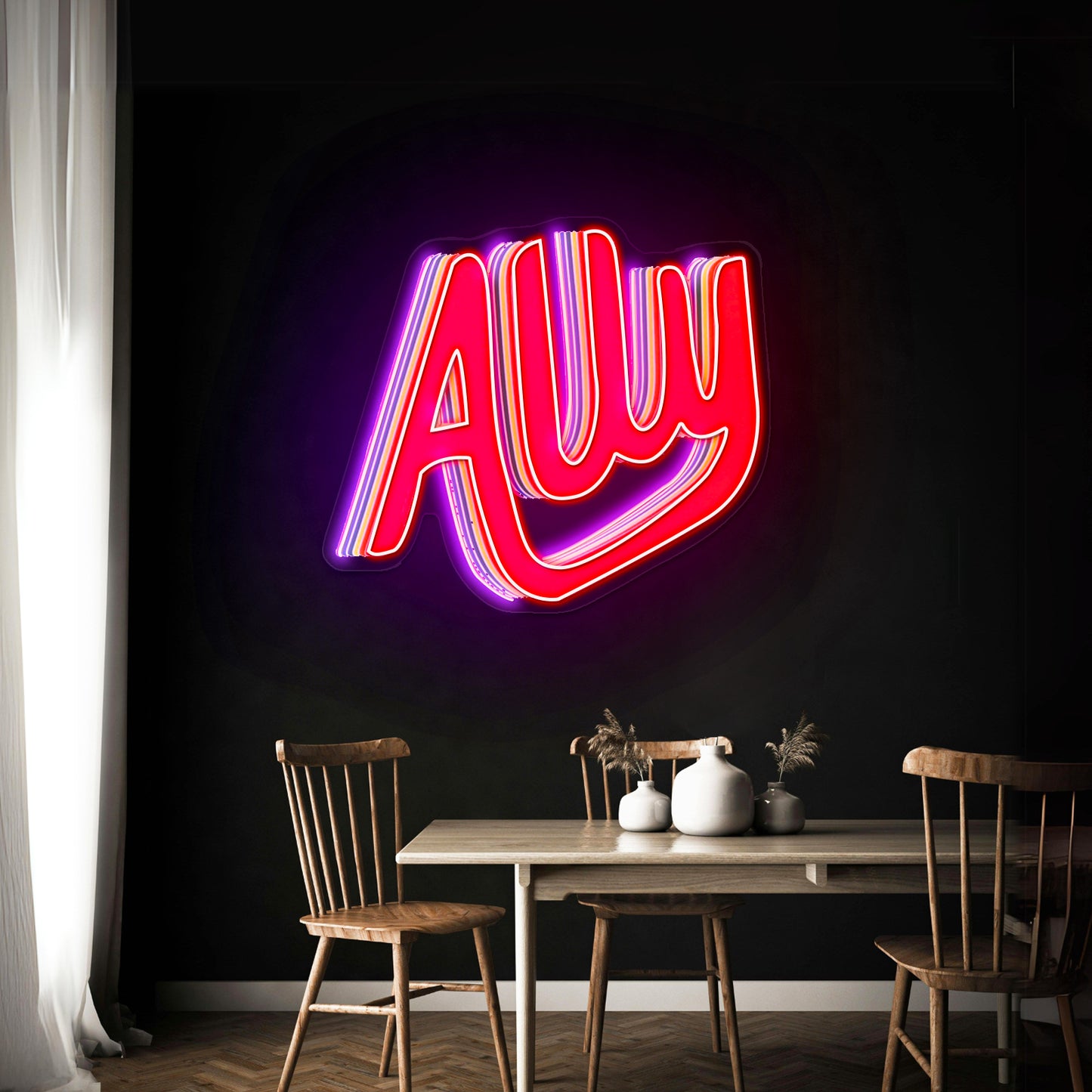 Ally Neon Signs Lettering