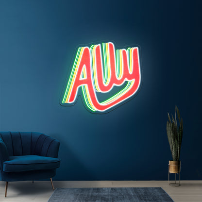 Ally Neon Signs Lettering