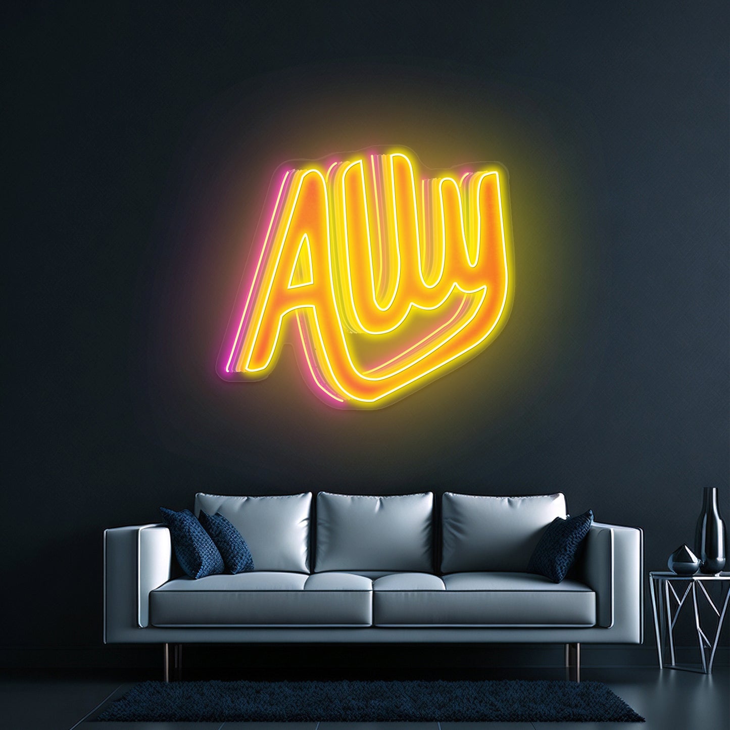 Ally Neon Signs Lettering