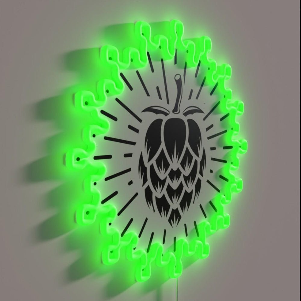 Almighty Beer Supreme Hops Black Rgb Led Neon Sign - Shineneon