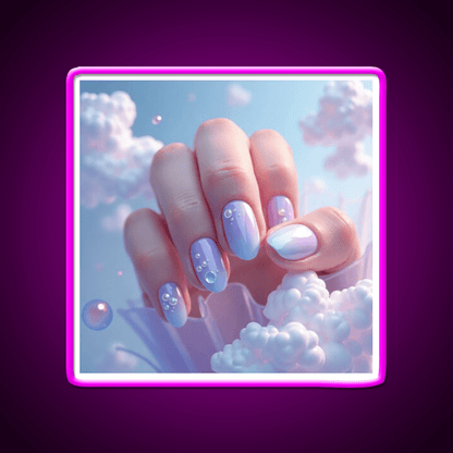 Almond Nail Salon Led Neon Sign For Beauty Salon Rgb Color - Shineneon