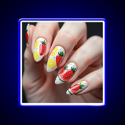 Almond Nail Salon Led Neon Sign For Tech Room Rgb Color - Shineneon