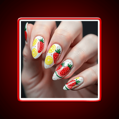 Almond Nail Salon Led Neon Sign For Tech Room Rgb Color - Shineneon