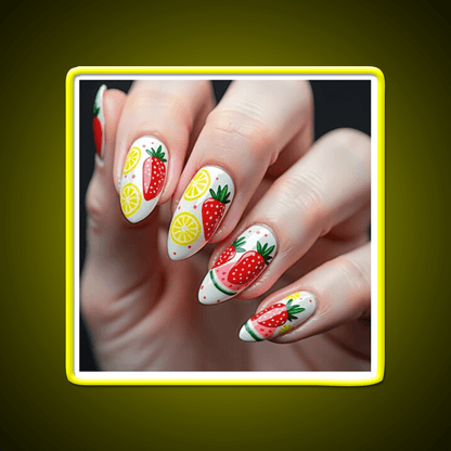Almond Nail Salon Led Neon Sign For Tech Room Rgb Color - Shineneon