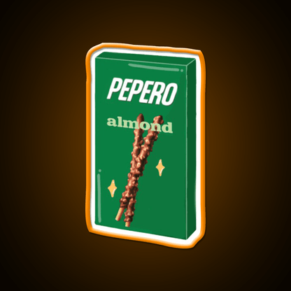 Almond Pepero Snack Food Led Neon Sign Rgb Color - Shineneon