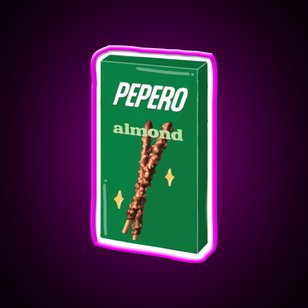 Almond Pepero Snack Food Led Neon Sign Rgb Color - Shineneon
