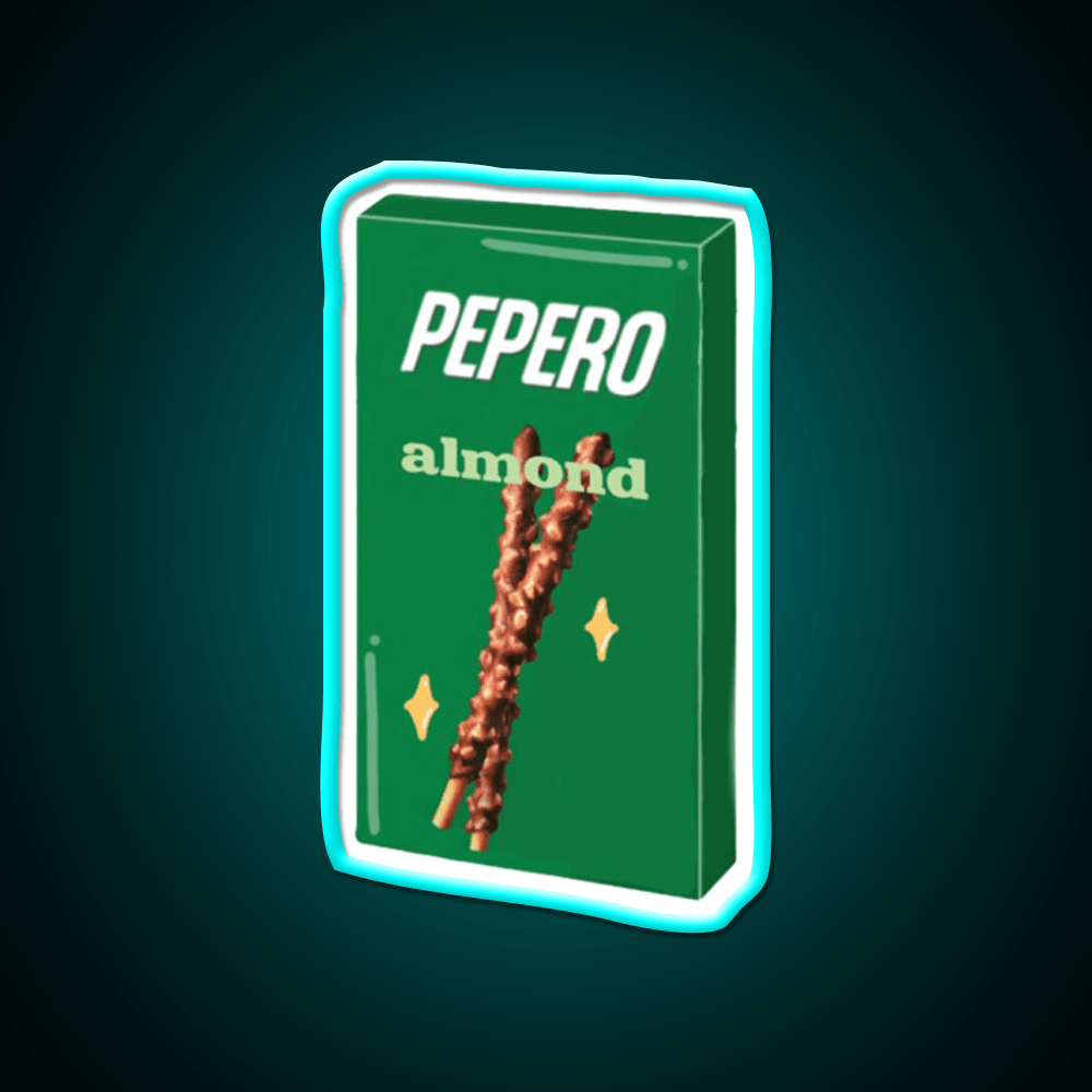 Almond Pepero Snack Food Led Neon Sign Rgb Color - Shineneon
