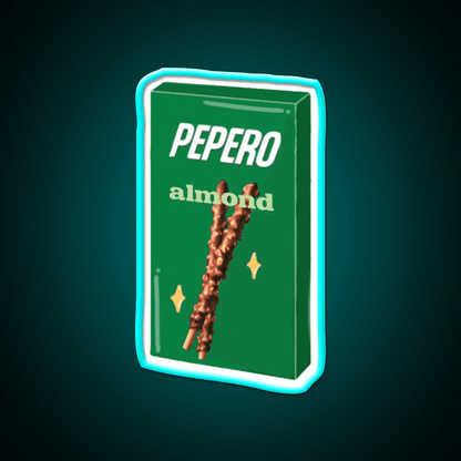 Almond Pepero Snack Food Led Neon Sign Rgb Color - Shineneon