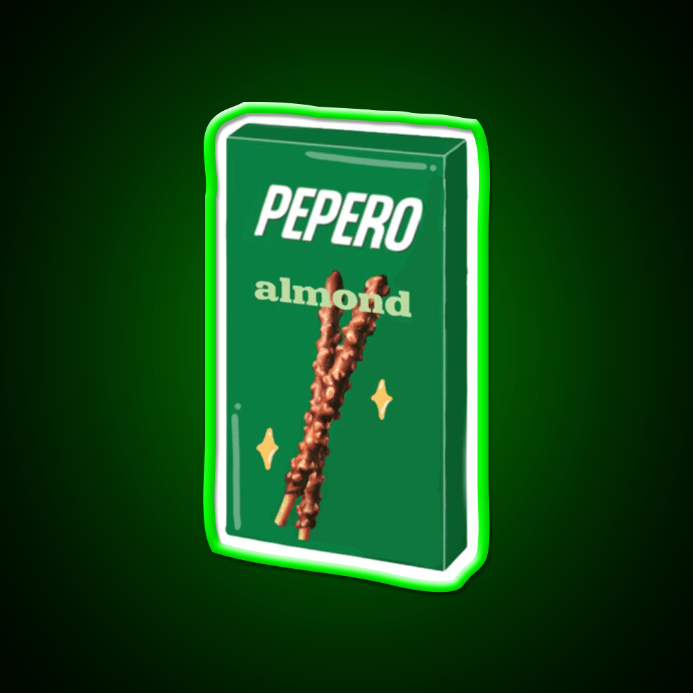 Almond Pepero Snack Food Led Neon Sign Rgb Color - Shineneon