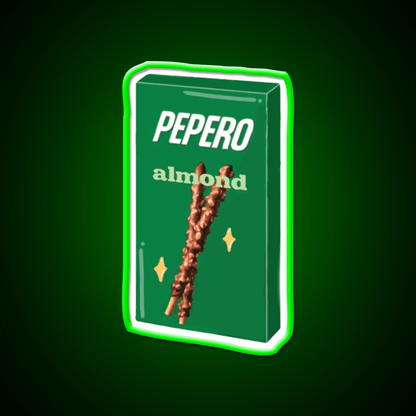 Almond Pepero Snack Food Led Neon Sign Rgb Color - Shineneon