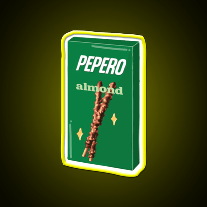 Almond Pepero Snack Food Led Neon Sign Rgb Color - Shineneon