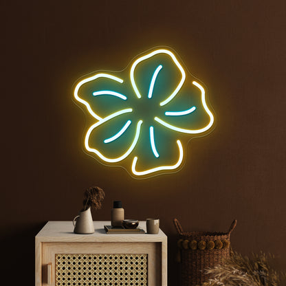Aloha Flower Cheap Neon Sign For Bedroom - Size and dimension reference