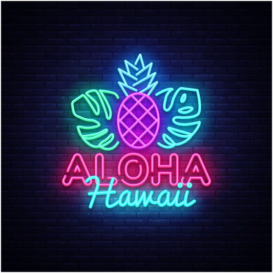 Aloha Hawaii Led Sign Business Neon Sign