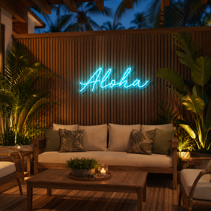 Aloha LED Neon Sign Wall Neon Sign - 02 High-Converting Product Image