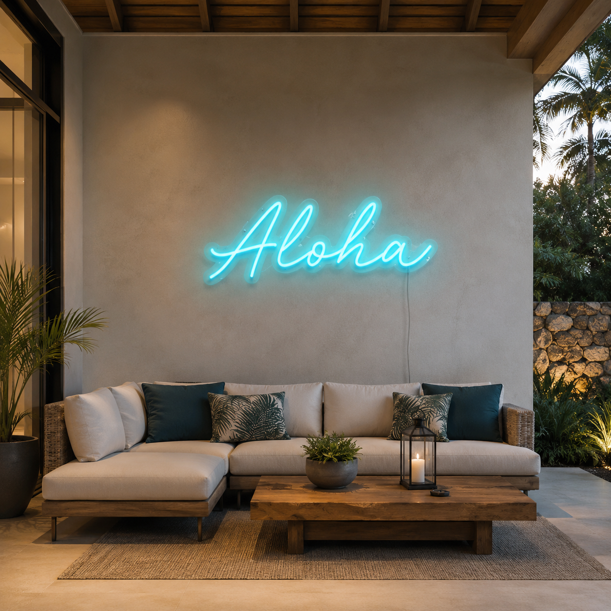 Aloha LED Neon Sign Wall Neon Sign - 04 Size Image