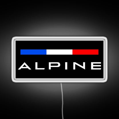 Alpine F1 Team Colors Rgb Led Neon Sign Pop Wall Art - Shineneon
