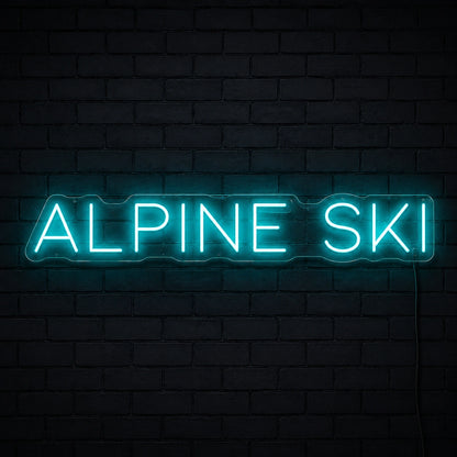 Alpine Ski LED Neon Sign high-converting product image