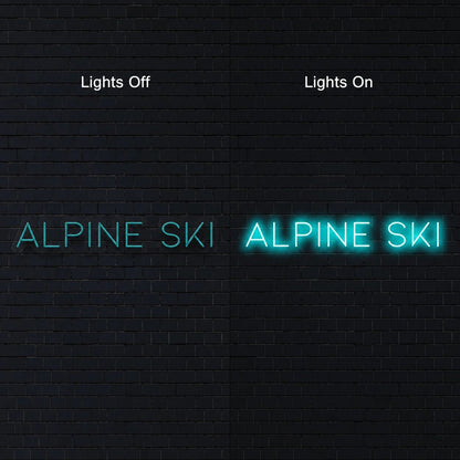 Alpine Ski LED Neon Sign - Shineneon