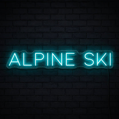 Alpine Ski LED Neon Sign - Shineneon