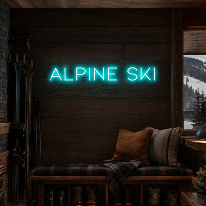 Alpine Ski LED Neon Sign - Shineneon