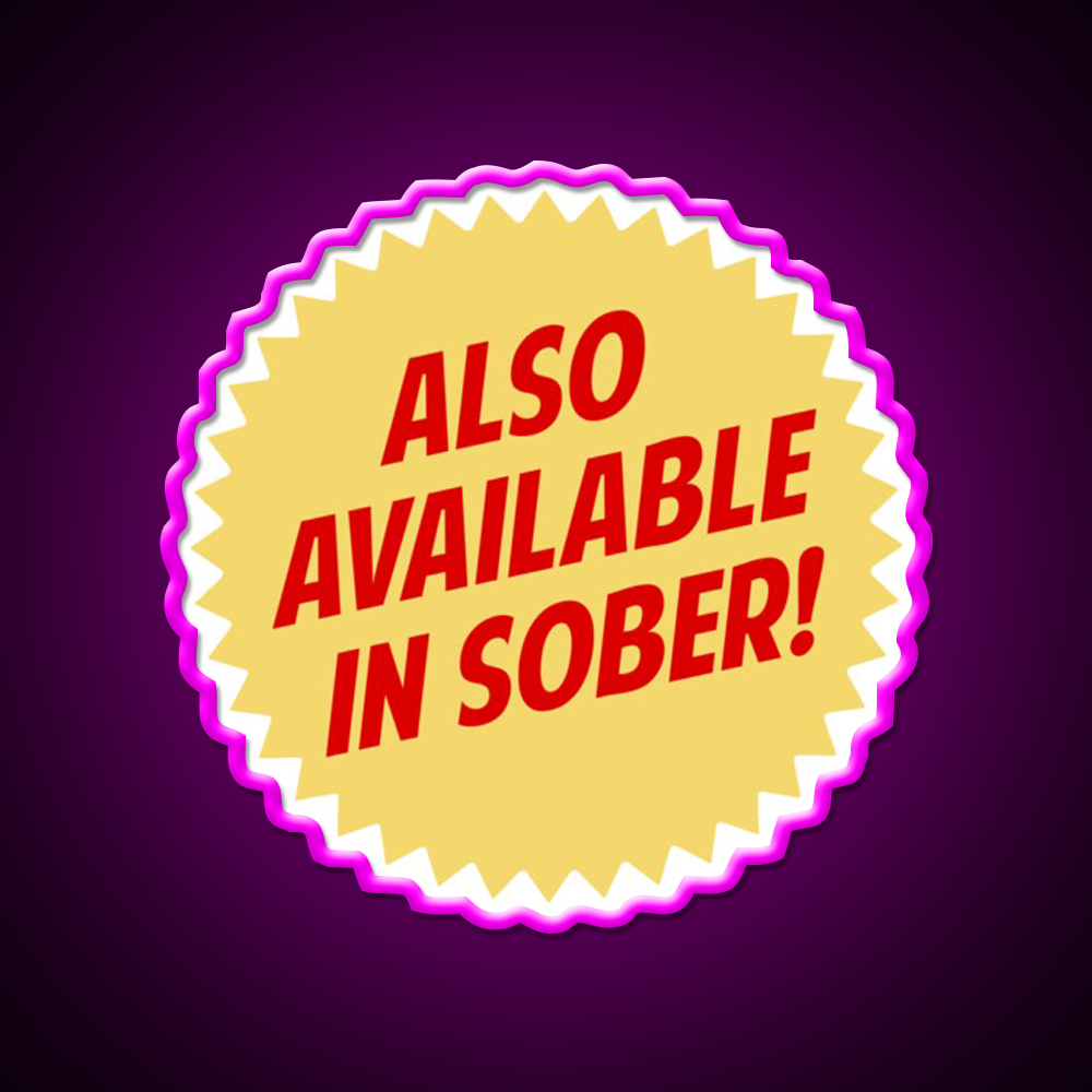Also Available In Sober Beer Bar Decor Led Neon Sign Rgb Color - Neon sign mounted on wall in room