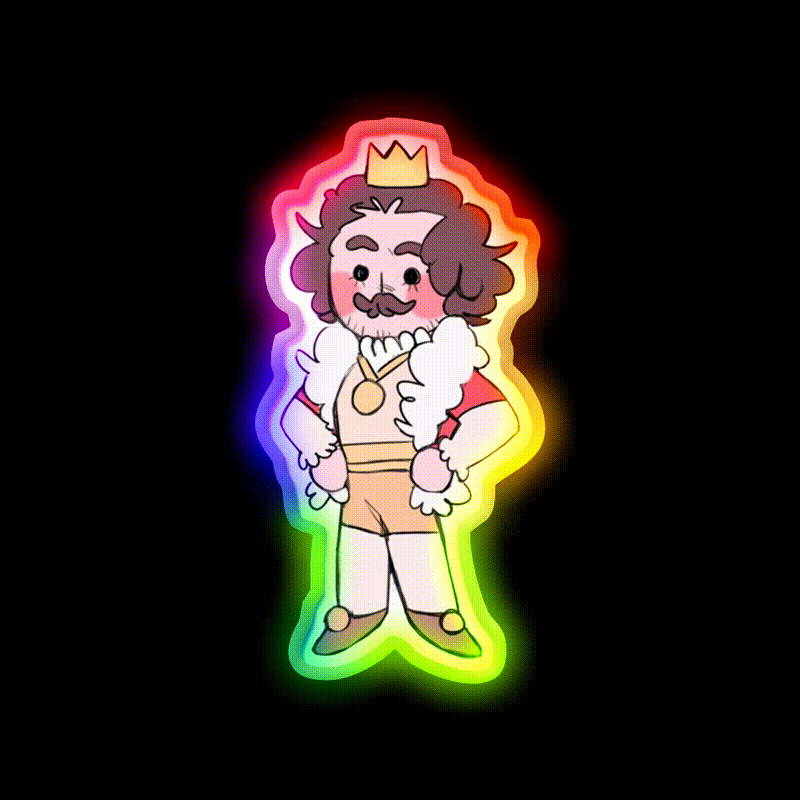 Alt Chibi Bk Fast Food Led Neon Sign For Burger Place Rgb Color