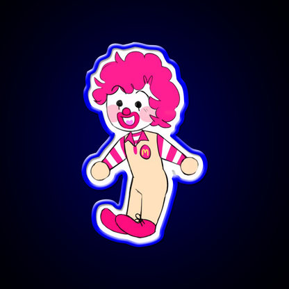 Alt Chibi Ron Fast Food Led Neon Sign For Burger Place Rgb Color