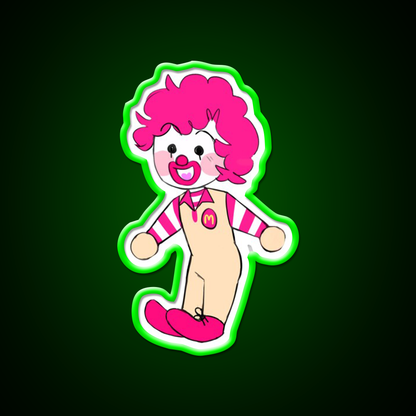 Alt Chibi Ron Fast Food Led Neon Sign For Burger Place Rgb Color