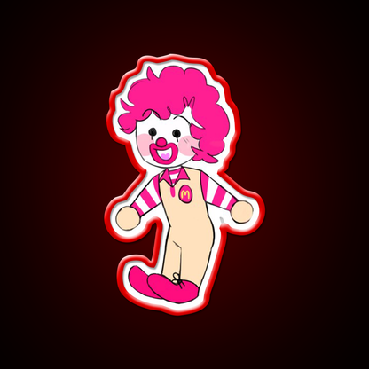 Alt Chibi Ron Fast Food Led Neon Sign For Burger Place Rgb Color