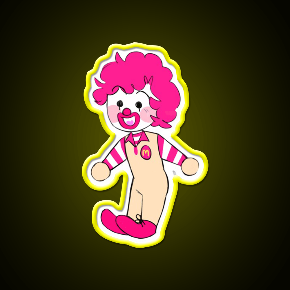Alt Chibi Ron Fast Food Led Neon Sign For Burger Place Rgb Color - Shineneon