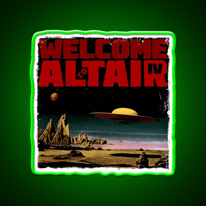 Altair Iv Welcome Welcome Led Neon Sign Open Sign Rgb Color - Shineneon