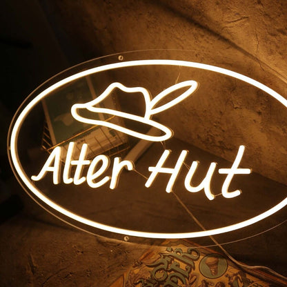 Alter Hut Yellow Led Neon Sign - Shineneon