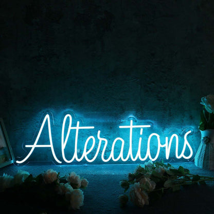 Alterations Blue Led Neon Sign - Shineneon